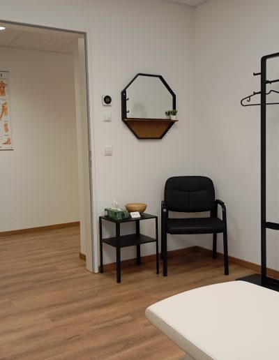 Patientenecke Behandlungsraum Physiotherapie Brandt Ladenburg